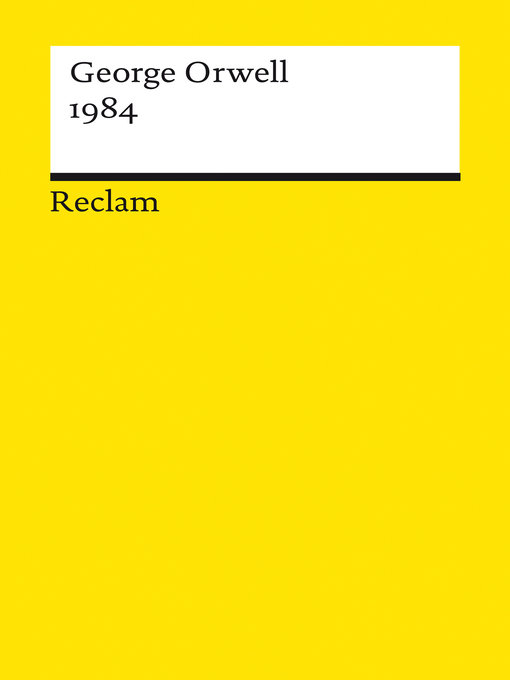 Title details for 1984 by George Orwell - Wait list